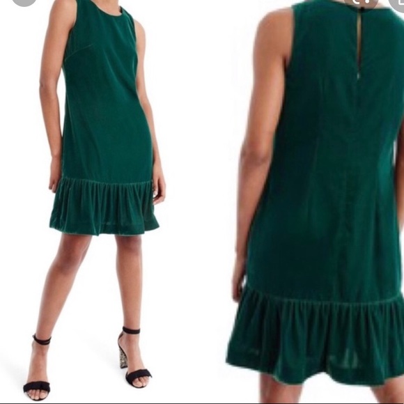 J. Crew Dresses & Skirts - J. Crew green velvet dress